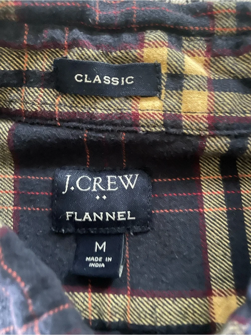 J. Crew Navy Plaid Button-Down Shirt